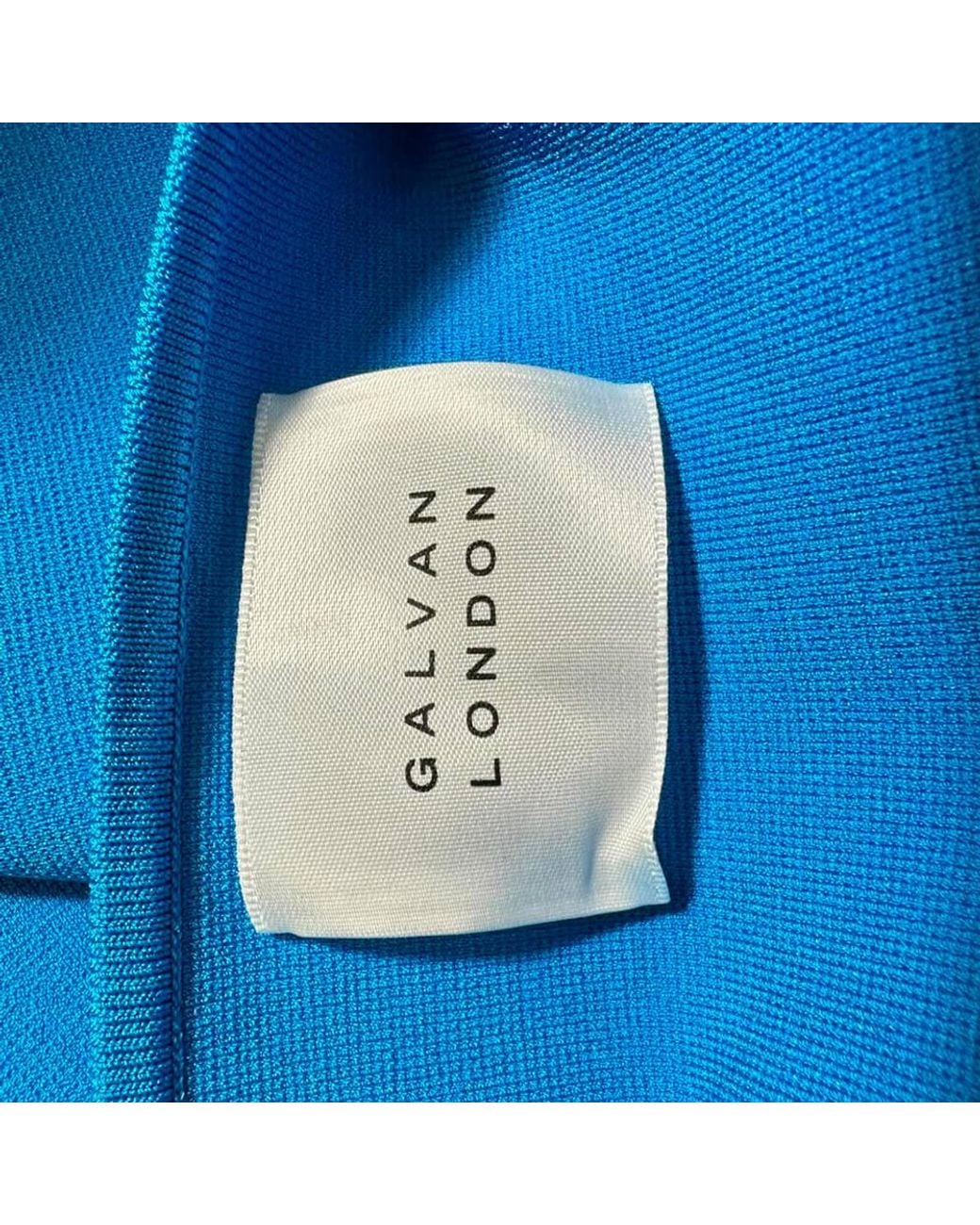 Galvan Blue Preloved London Kali Cutout Midi Dress