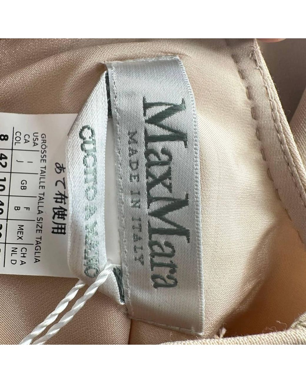 Max Mara Natural Preloved Chieti Crêpe Mini Dress