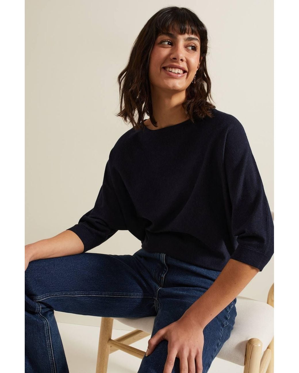 Phase Eight Blue Cristine Knit Jumper