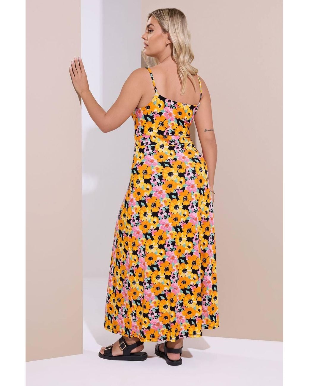 Yours White Floral Print Maxi Dress
