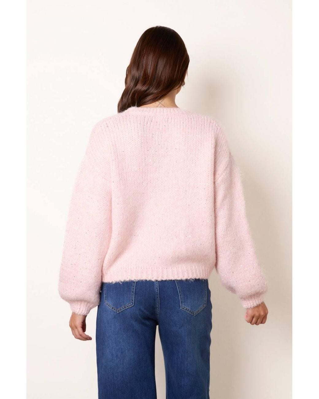 Blue Vanilla Pink Long Sleeve Round Neck Jumper
