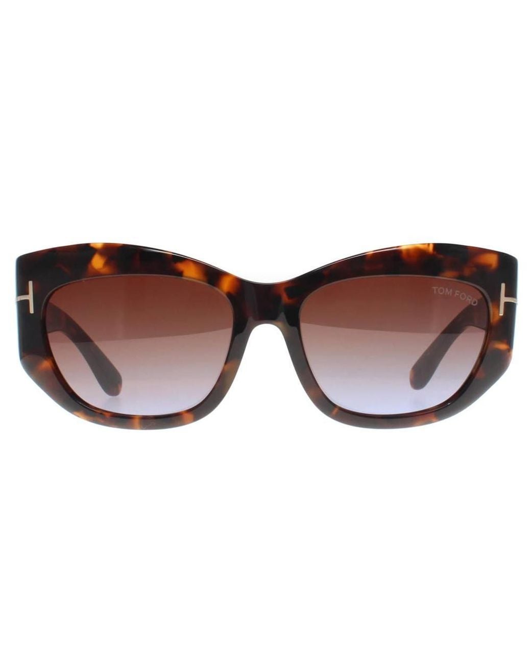 Tom Ford Brown Cat Eye Sunglass Dark Havana Gradient Brianna Ft1065