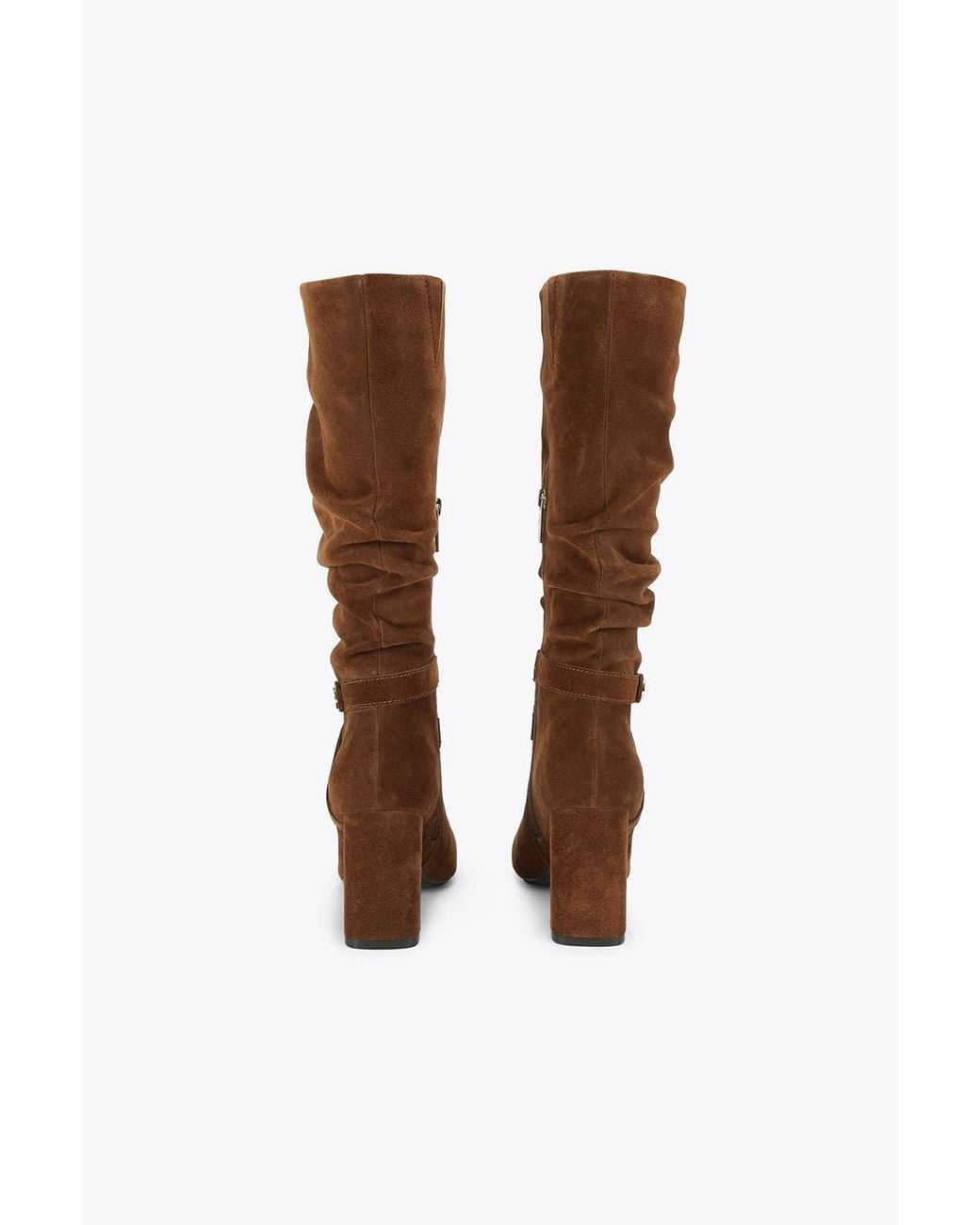 Carvela Kurt Geiger Brown 'Jackpot Slouch Knee' Suede Boots