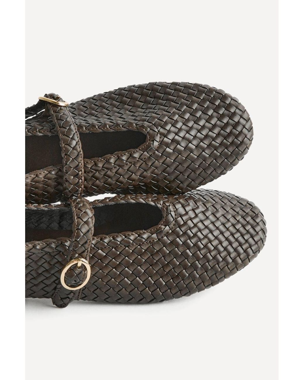 Linzi White Debut Handwoven Ballet Flats