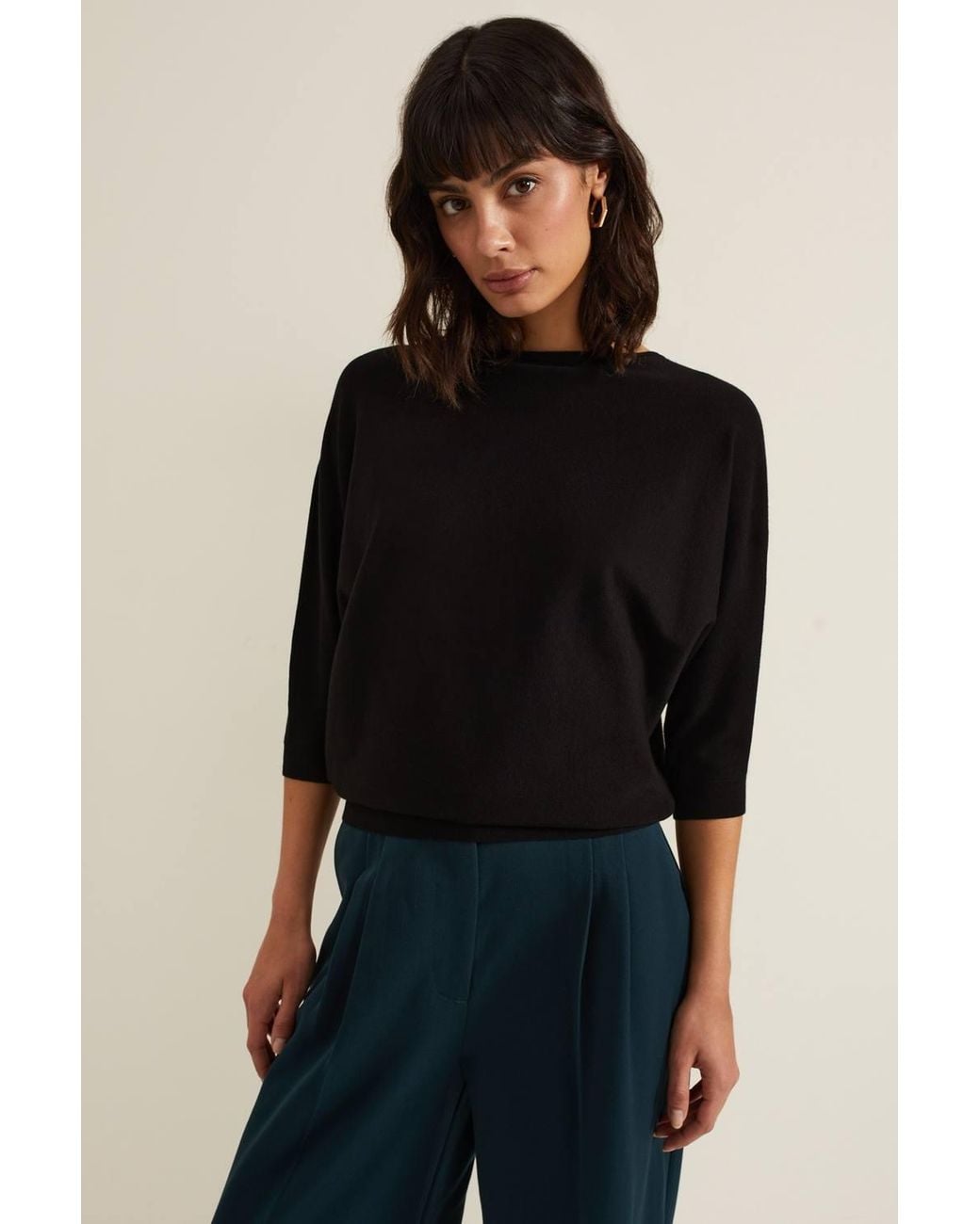 Phase Eight Black Cristine Knit Jumper
