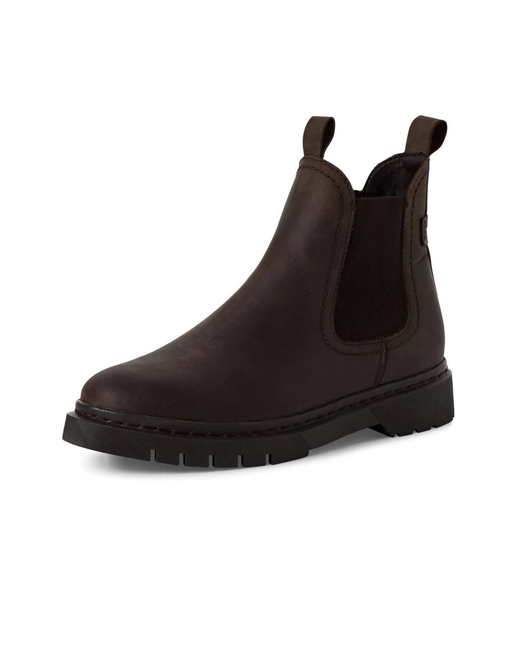 Infinity Leather Brown Tamaris Leather Classic Chelsea Ankle Boots