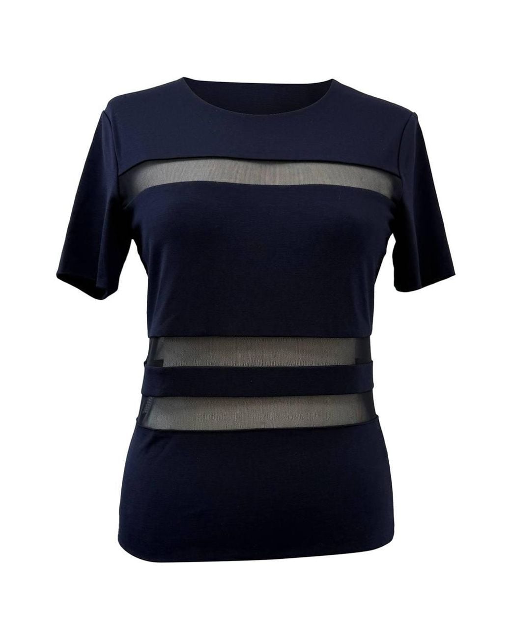 Alexander Wang Blue Preloved T Mesh Accent T-Shirt
