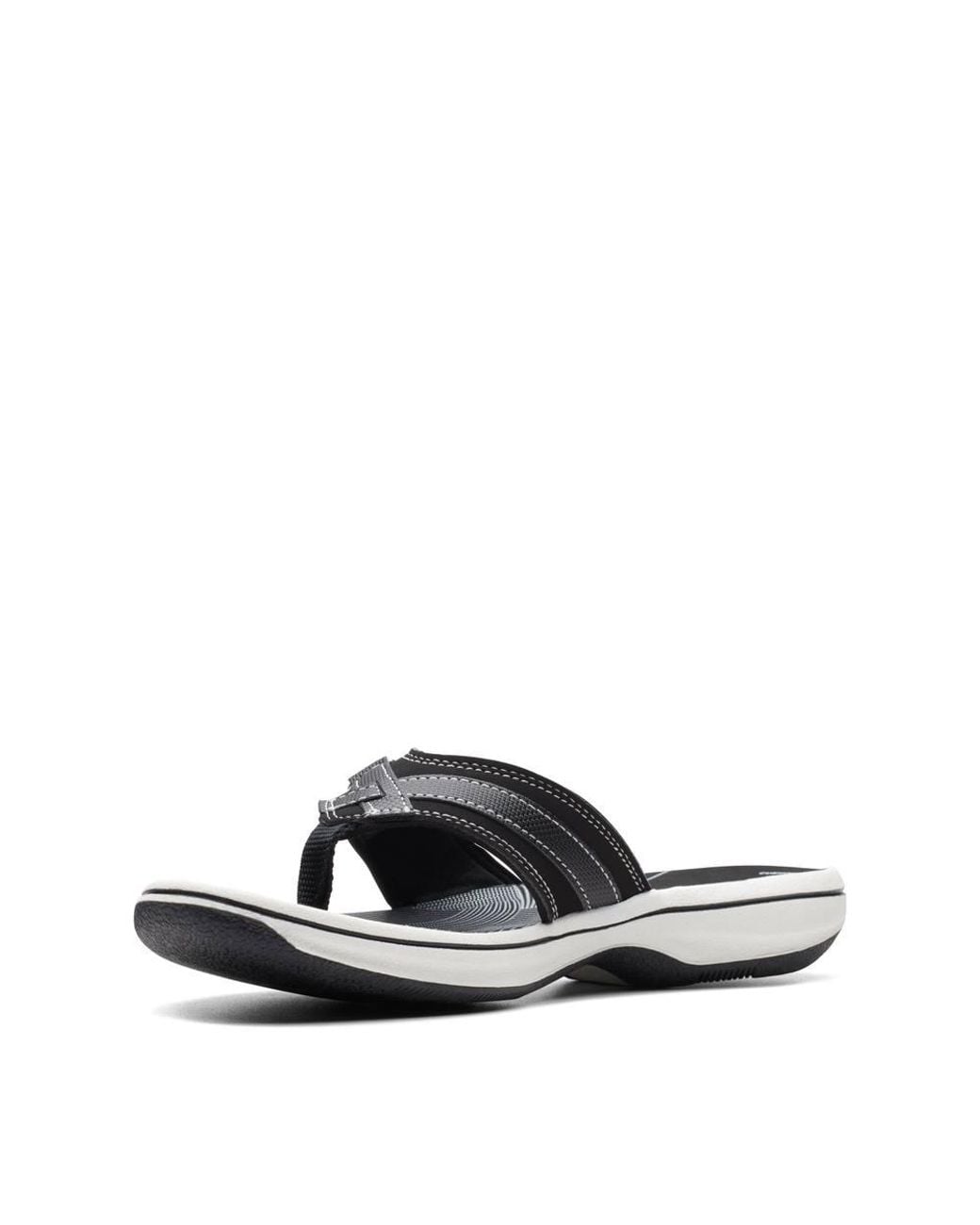 Clarks Blue Brinkley Sea Synthetic Flat Sandals
