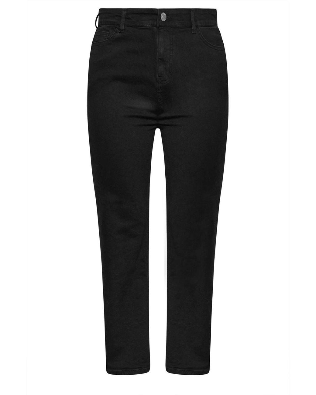 Yours Black Wide Leg Denim Jeans