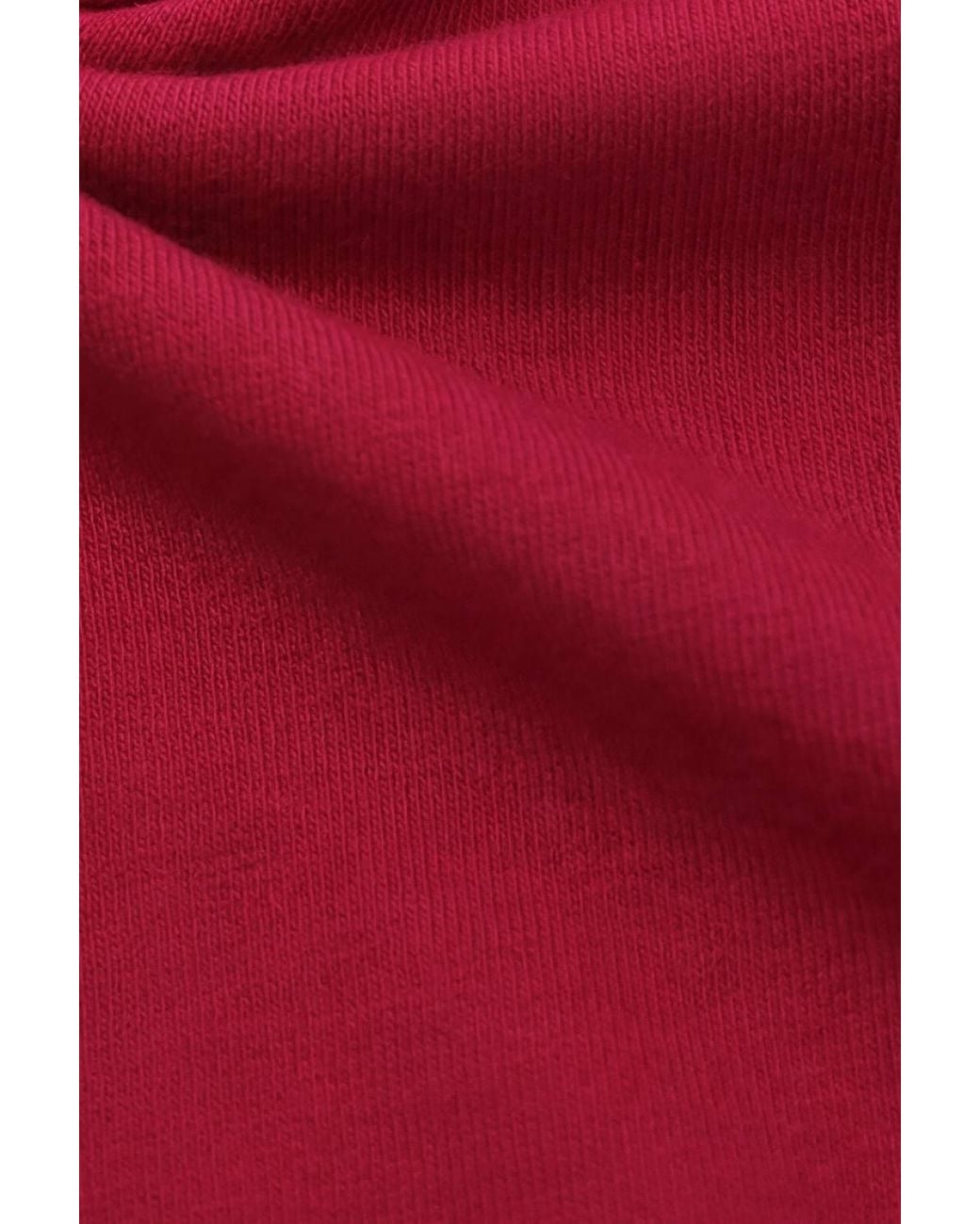 Enorsia Red Cotton Stretch Cross Back Crop Cami Tops