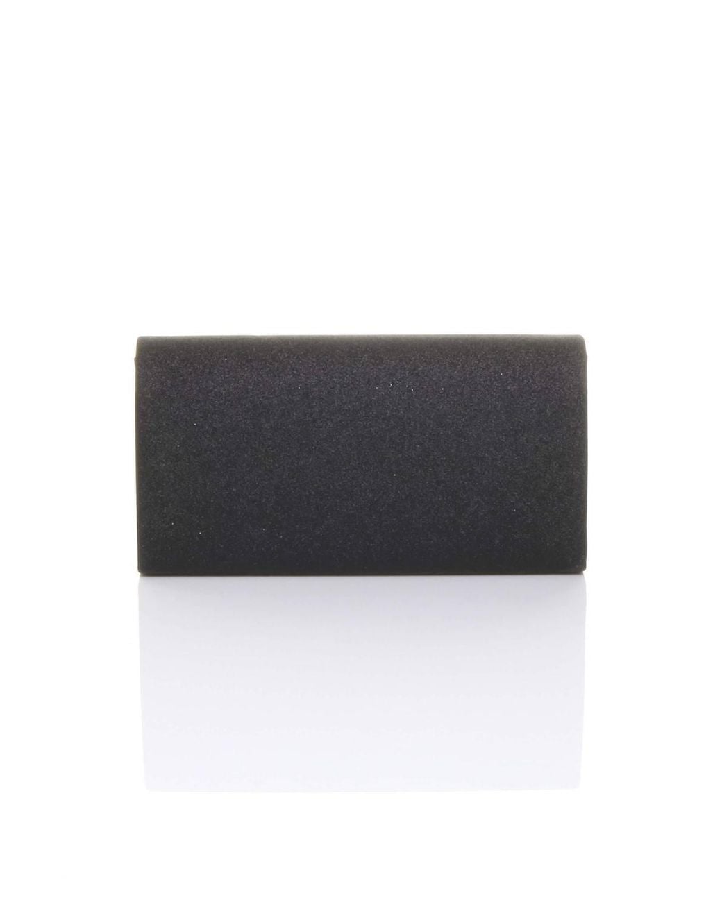 AJVANI Black Glitter Envelope Evening Party Wedding Clutch Bag