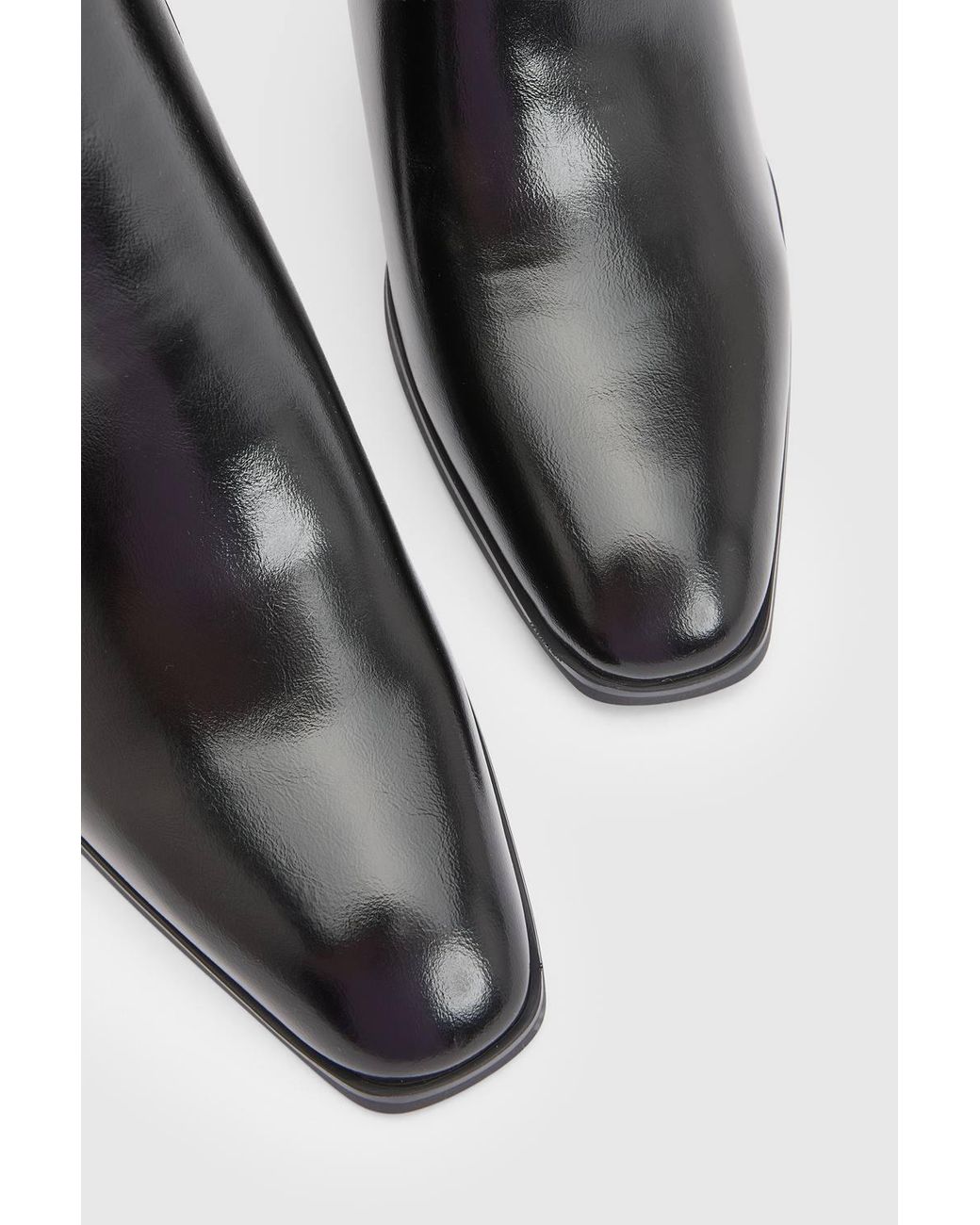 Wallis Black Sophie Faux Leather Buckle Detail Ankle Boots
