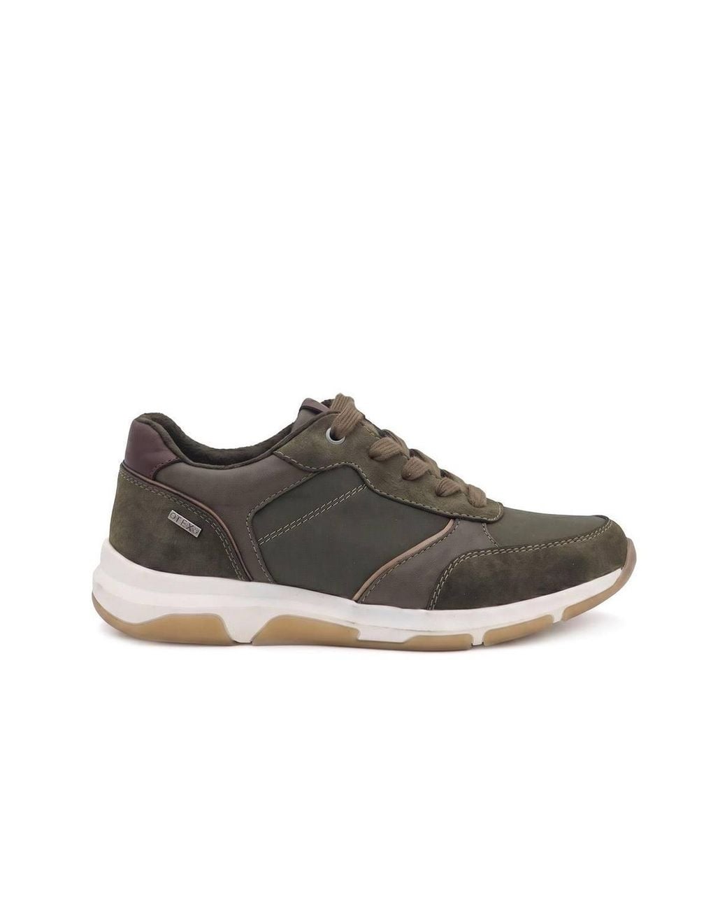 Pavers Brown Lightweight Water Resistant Lace Up Trainers