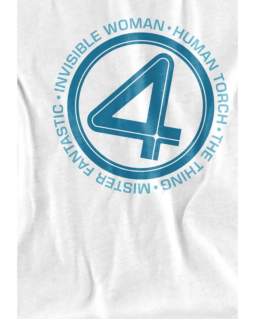 Marvel White Fantastic Four Superhero Team T-Shirt