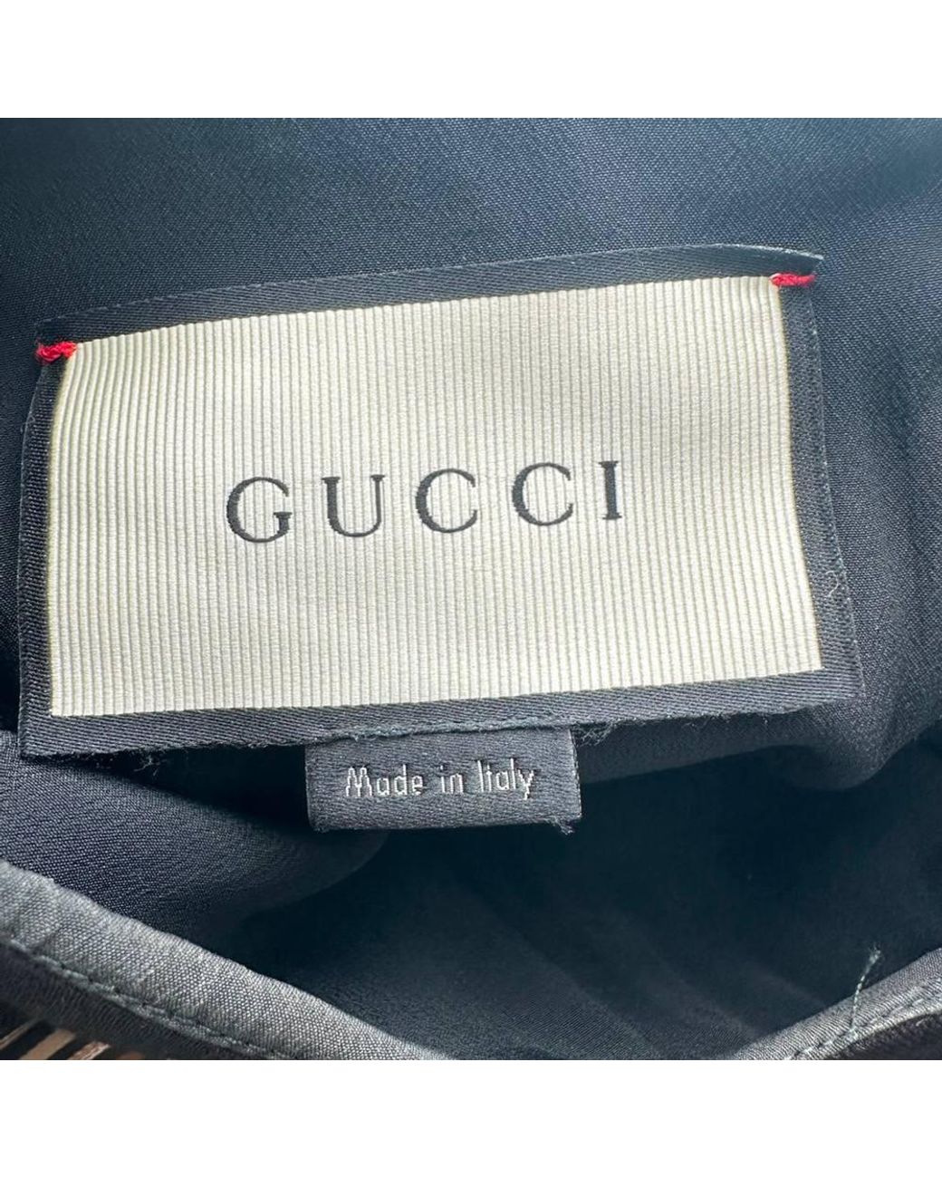 Gucci Black Preloved Faux Pearl Embellished Mini Dress