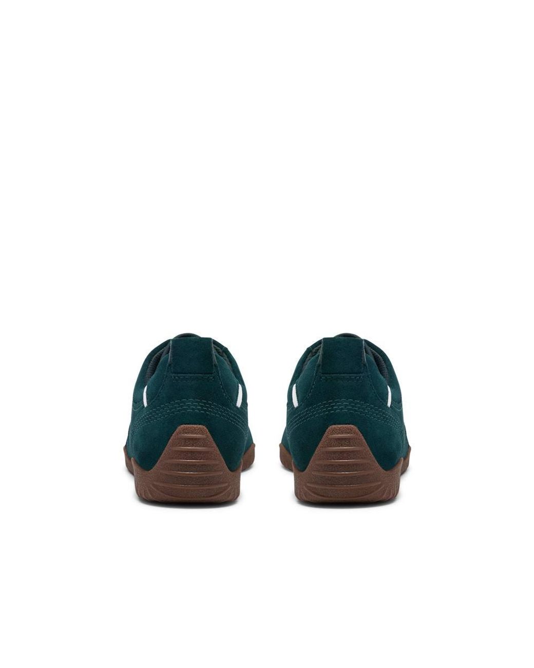 Clarks Green Meridor Lace Suede Trainers, Lace Up