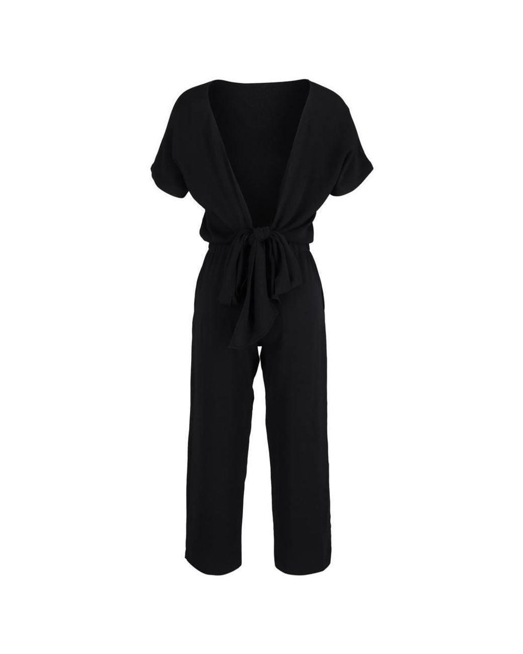 Vanessa Bruno Black Preloved Bow Detail Back Jumpsuit