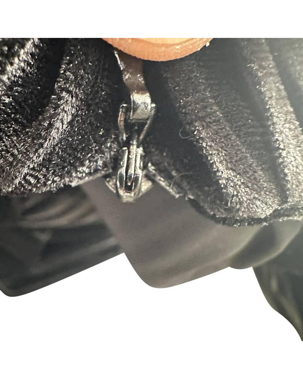 Balmain Black Preloved Aw15 Pleated Velvet Plunging Jumpsuit
