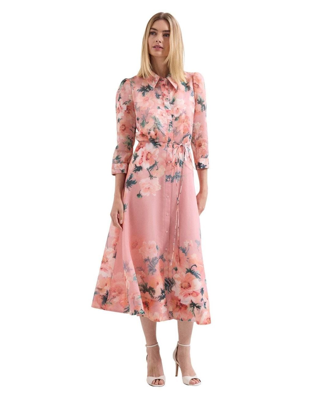 Phase Eight Pink Petite Anabella Floral Dress