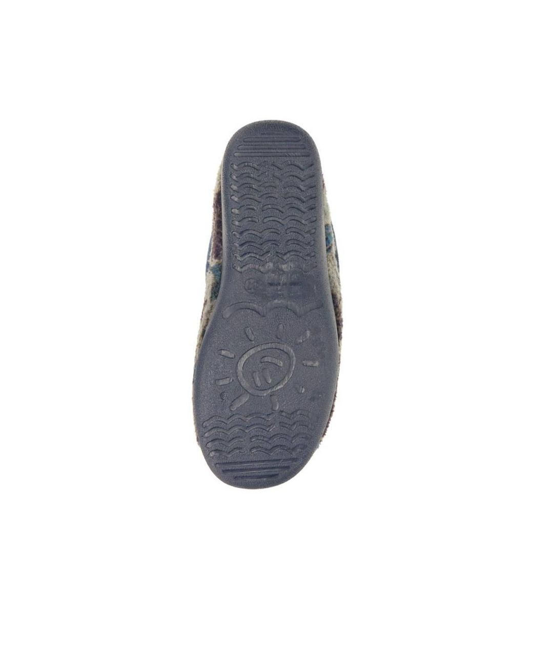 Pavers Blue Faux-Fur Full Slippers
