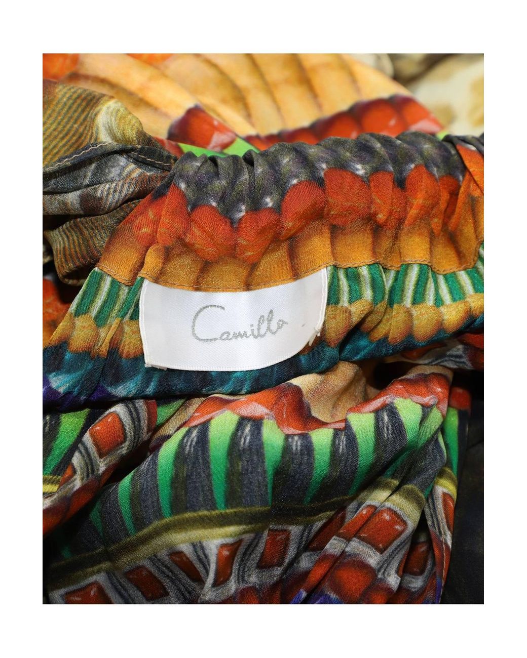 Camilla Green Preloved Eagle & Leopard Print Maxi Kaftan