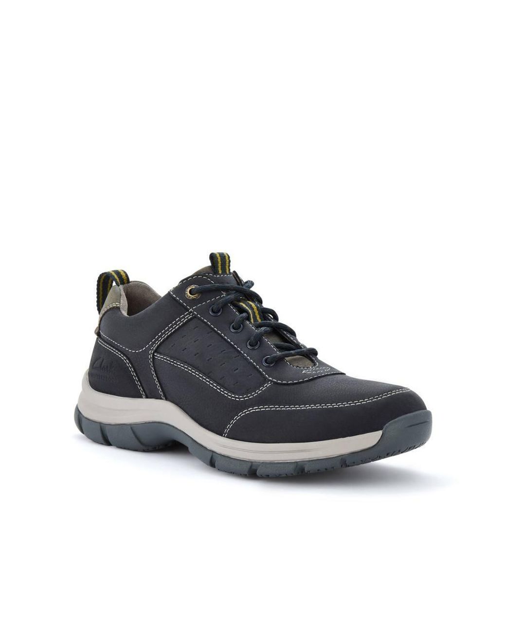 Clarks Black Spypath Ox Nubuck Trainers, Walking for men