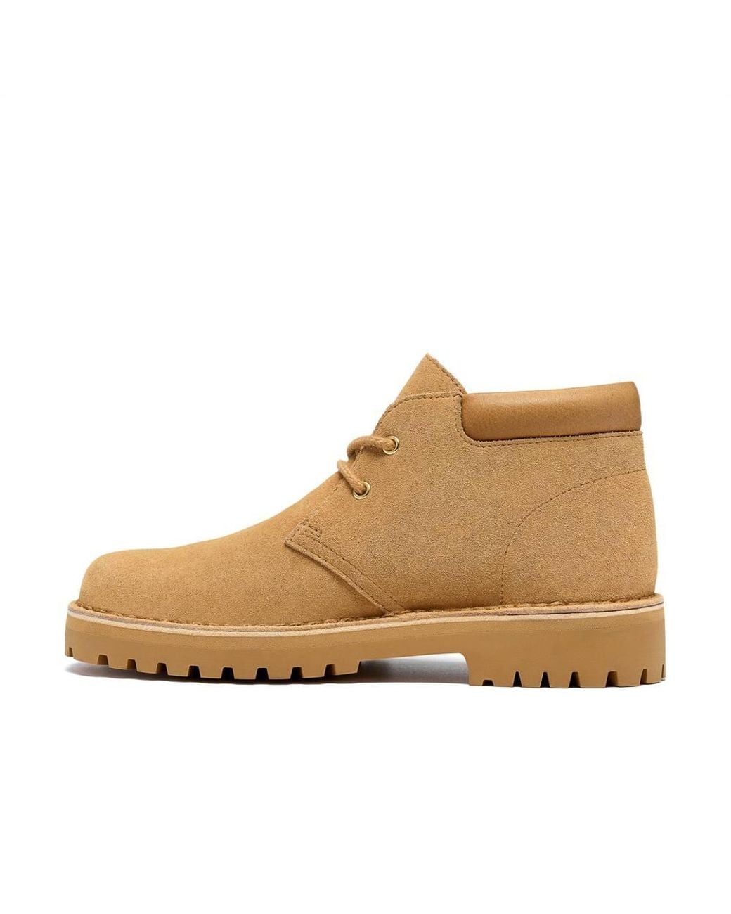 Clarks Brown Dsrt2456 Rock Light Tan Suede Ankle Boots, Desert Boots, Lace Up
