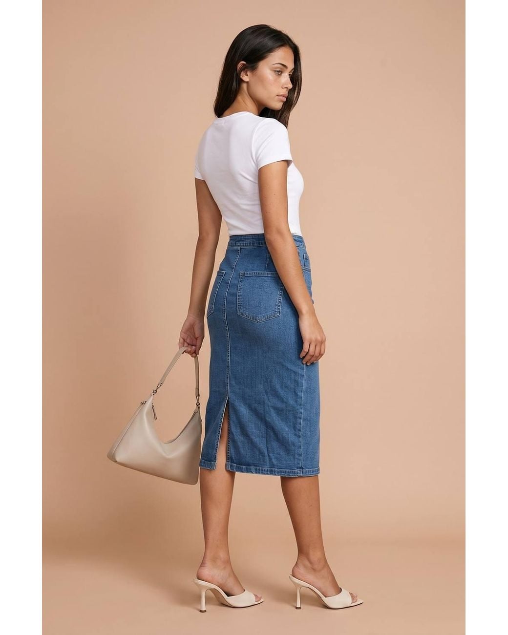 Urban Bliss Blue Midaxi Pencil Skirt