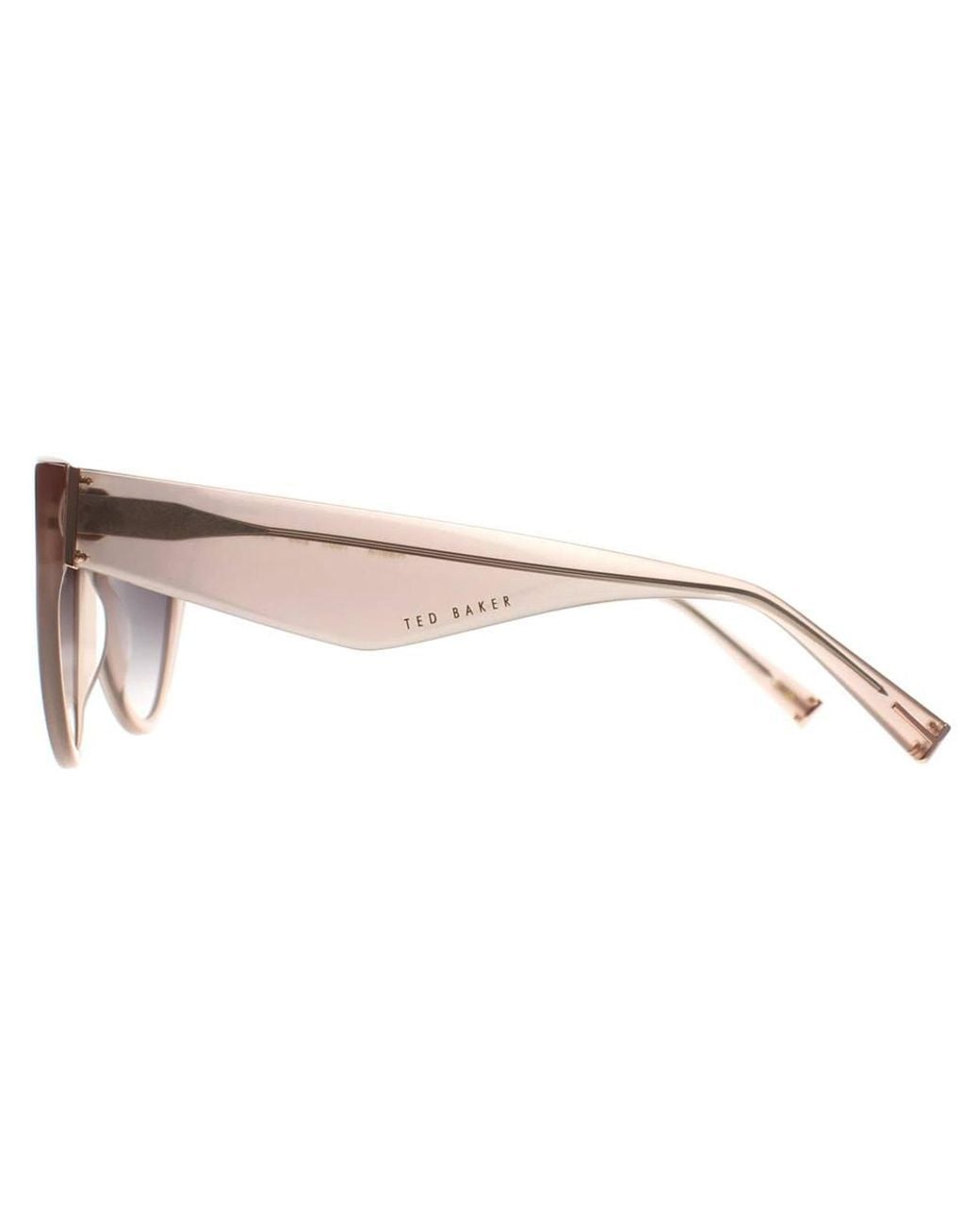 Ted Baker Brown Cat Eye Sunglass Frosted Gradient Tb1665 Raella