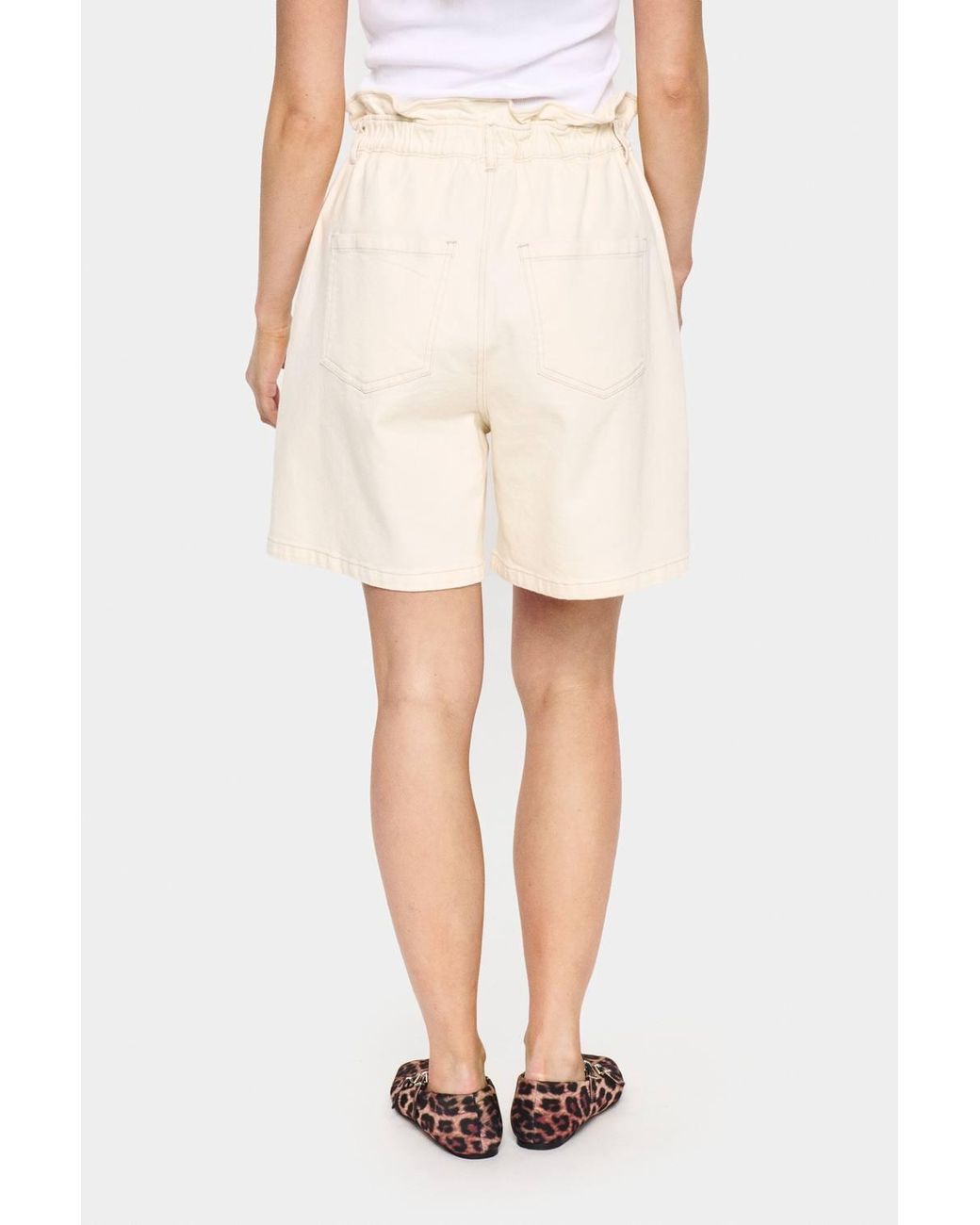 Saint Tropez Natural Kayosz High Waisted Shorts
