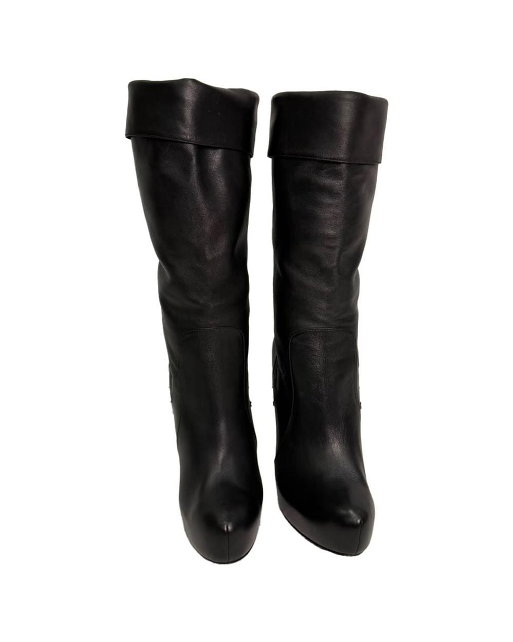 Fendi Black Preloved Riding Boots