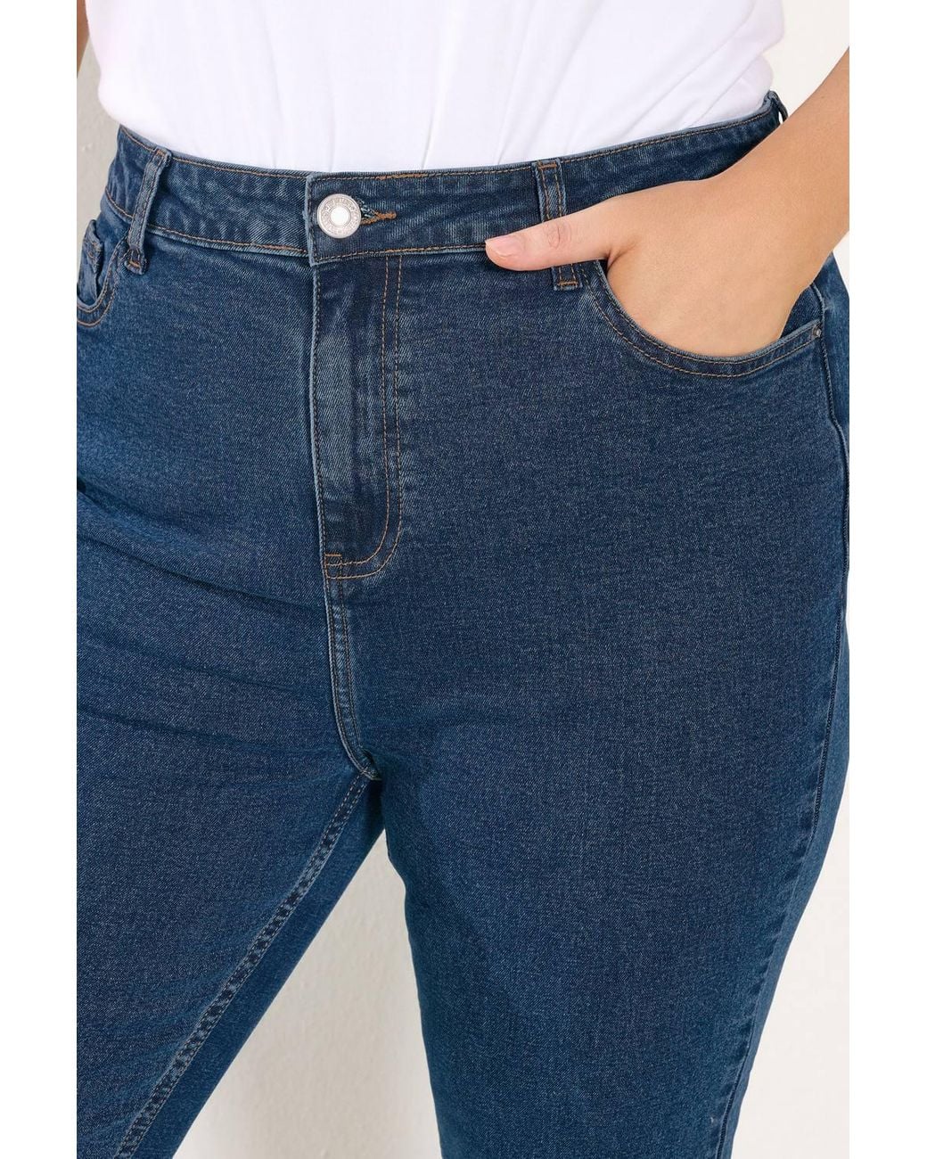 Yours Blue Flare Stretch Jeans