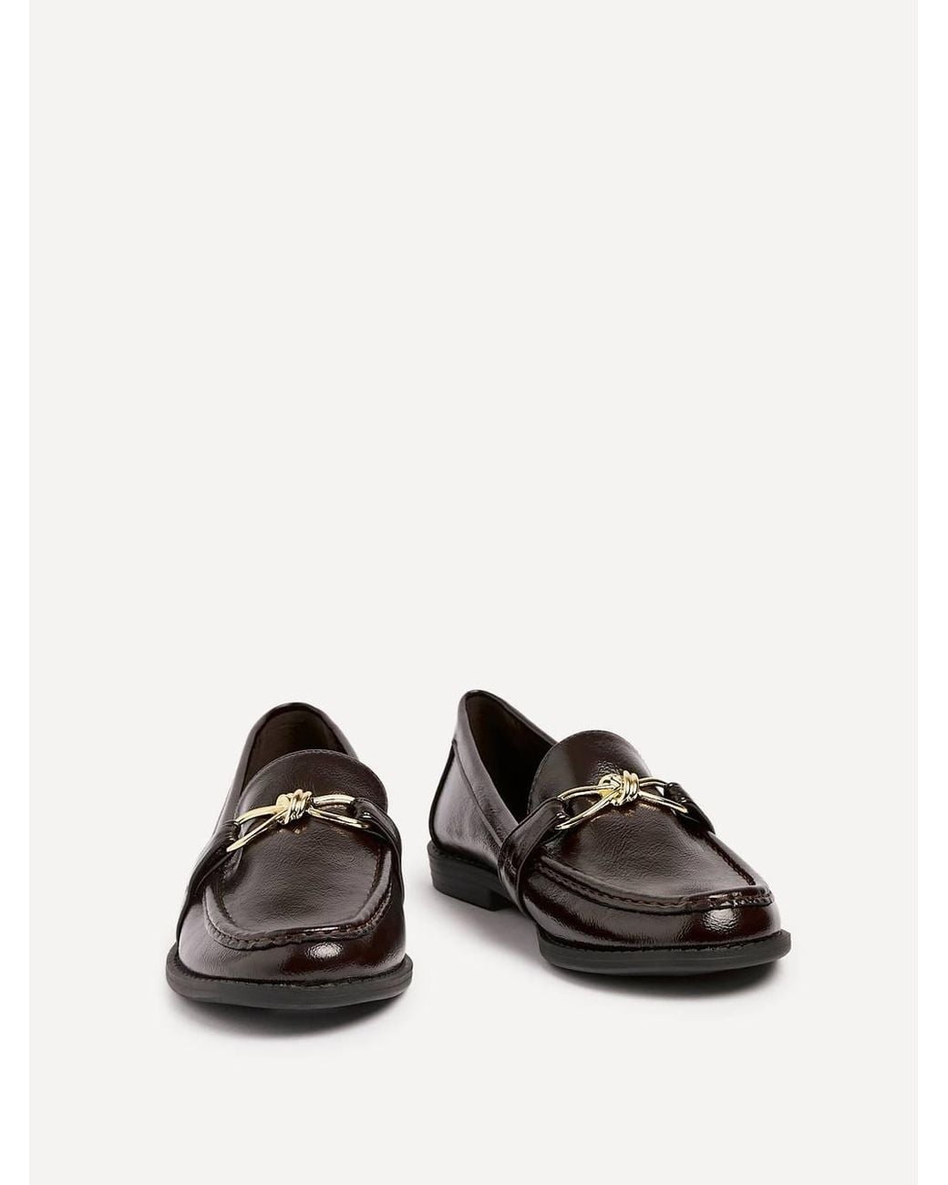 Linzi White Affluent Faux Leather Slip On Loafer
