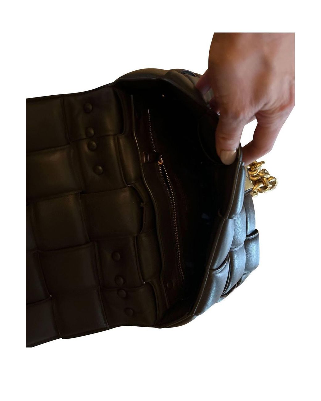 Bottega Veneta Blue Preloved Chain Cassette Bag