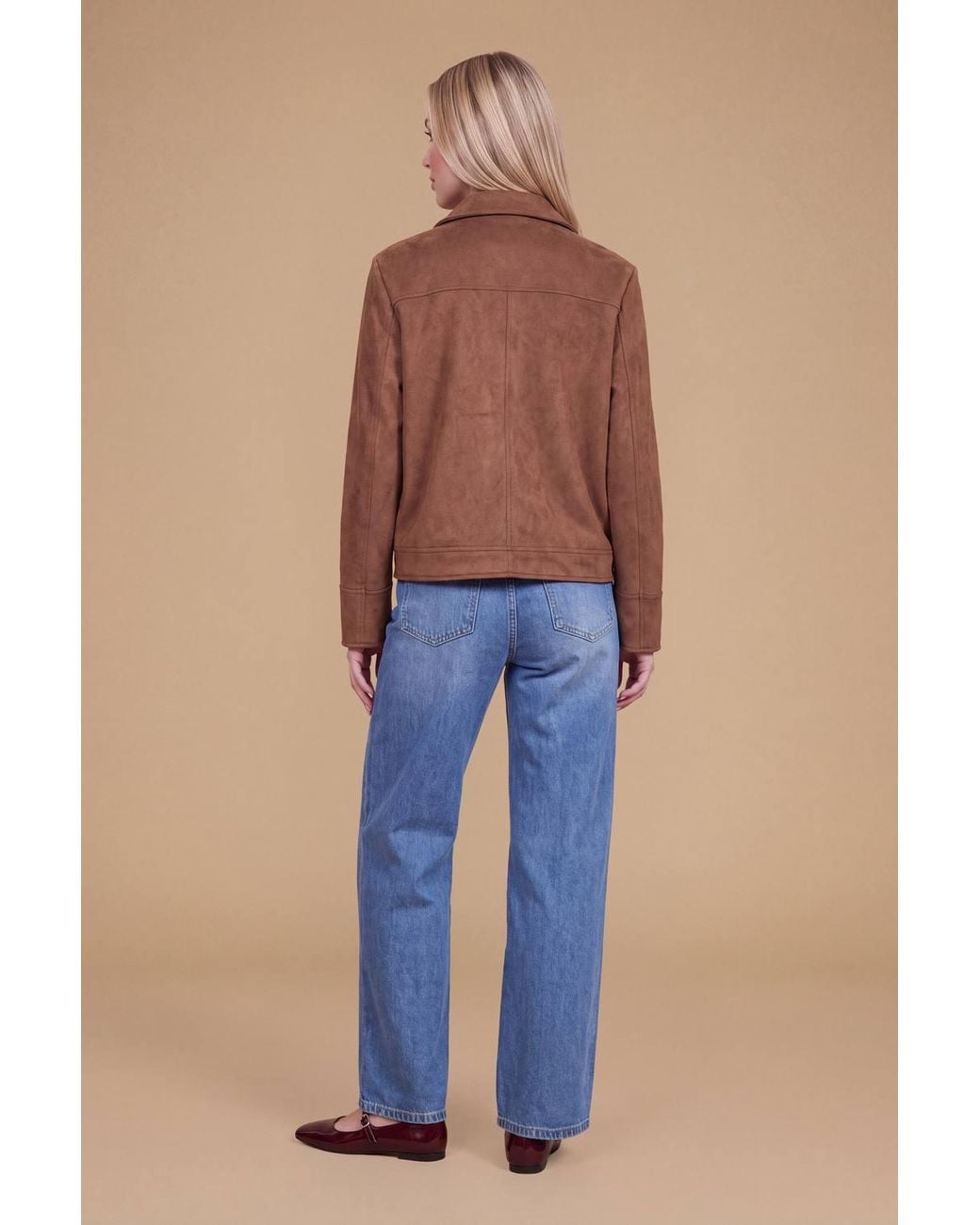 Dorothy Perkins Blue Pocket Detail Suedette Jacket