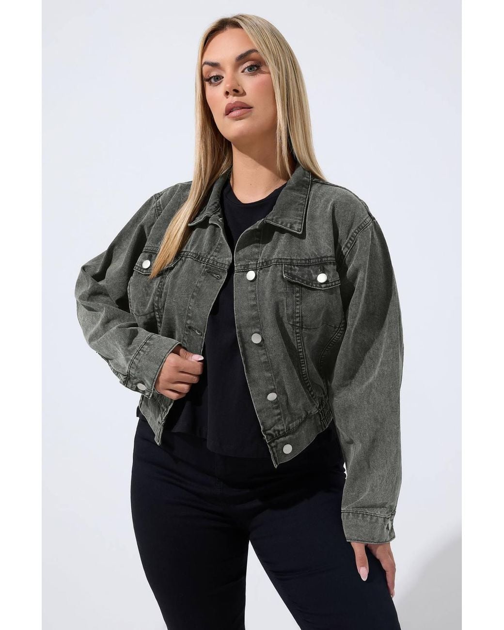 Yours Gray Denim Jacket