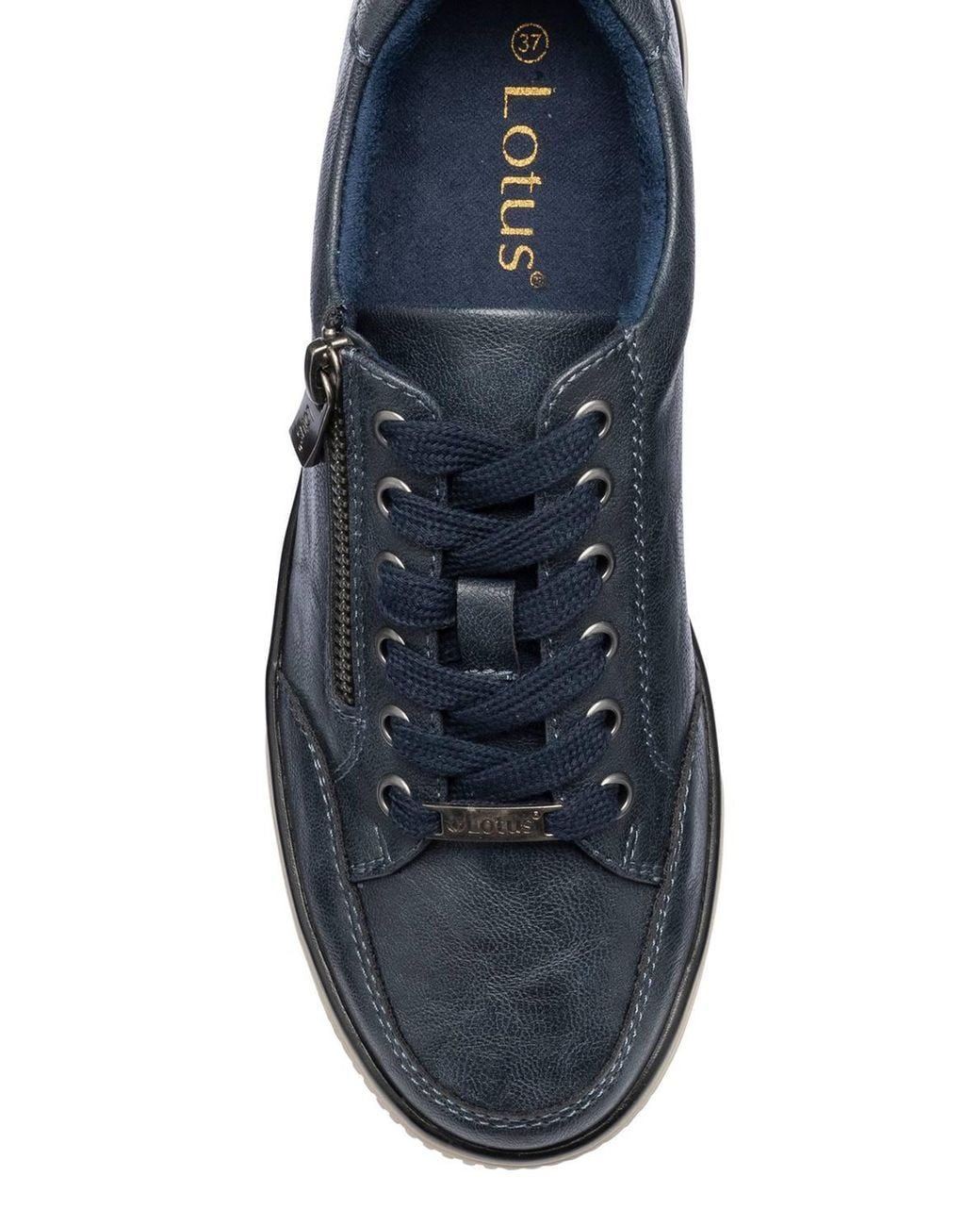 Lotus Blue 'Ginny' Zip-Up Trainers