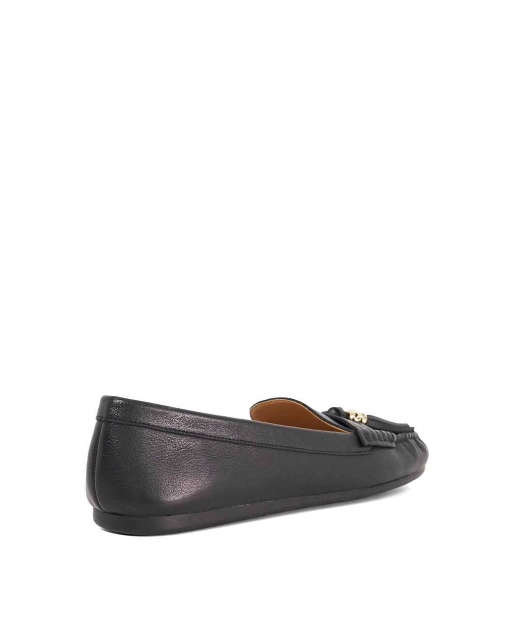 Dune White Wide Fit 'Geen' Leather Loafers