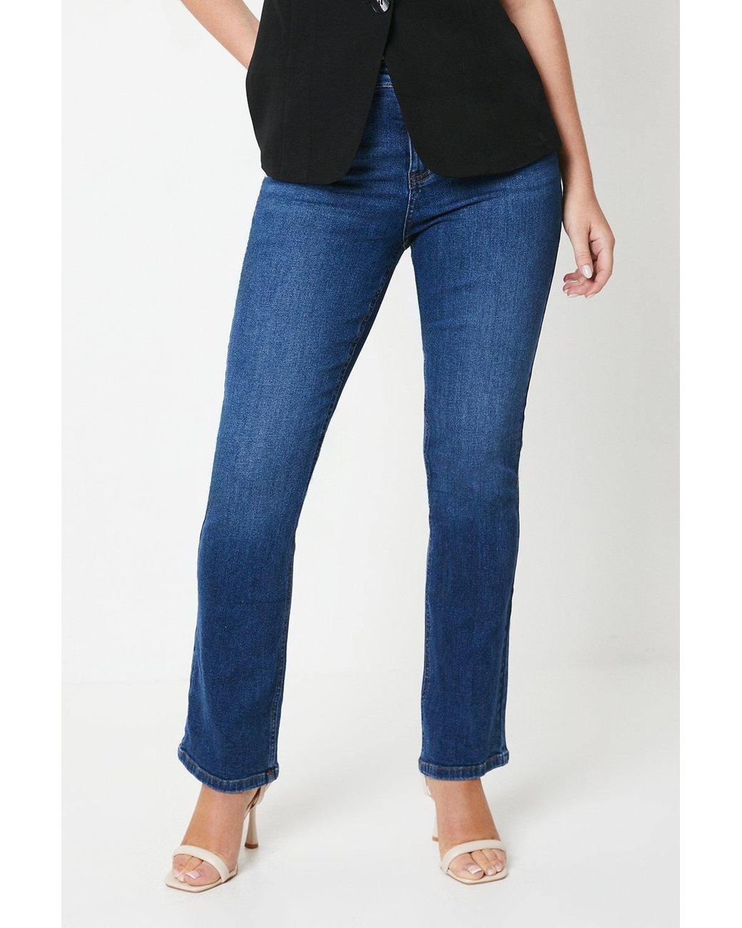 Dorothy Perkins Blue Comfort Stretch Bootcut Jeans