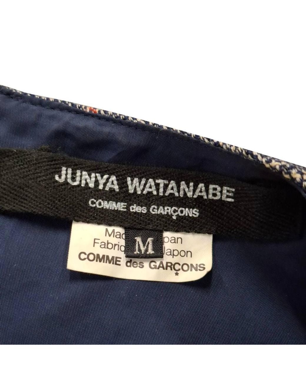 Junya Watanabe Gray Preloved Plaid Velvet Sleeve Dress