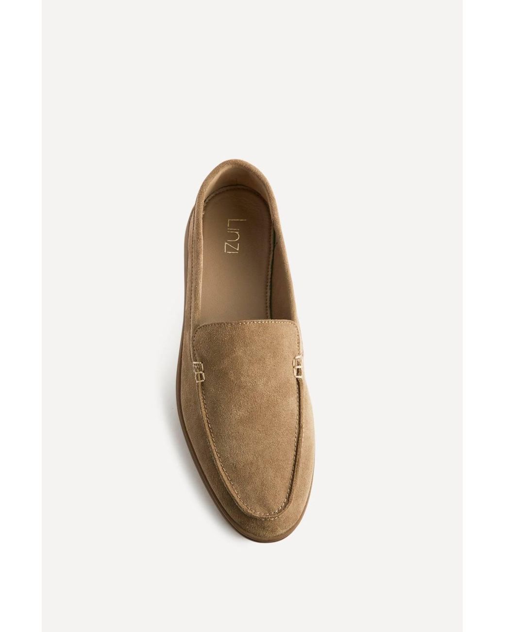 Linzi Natural Apparel Suede Leather Loafers