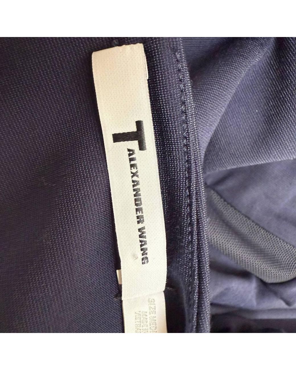Alexander Wang Blue Preloved T Mesh Accent T-Shirt