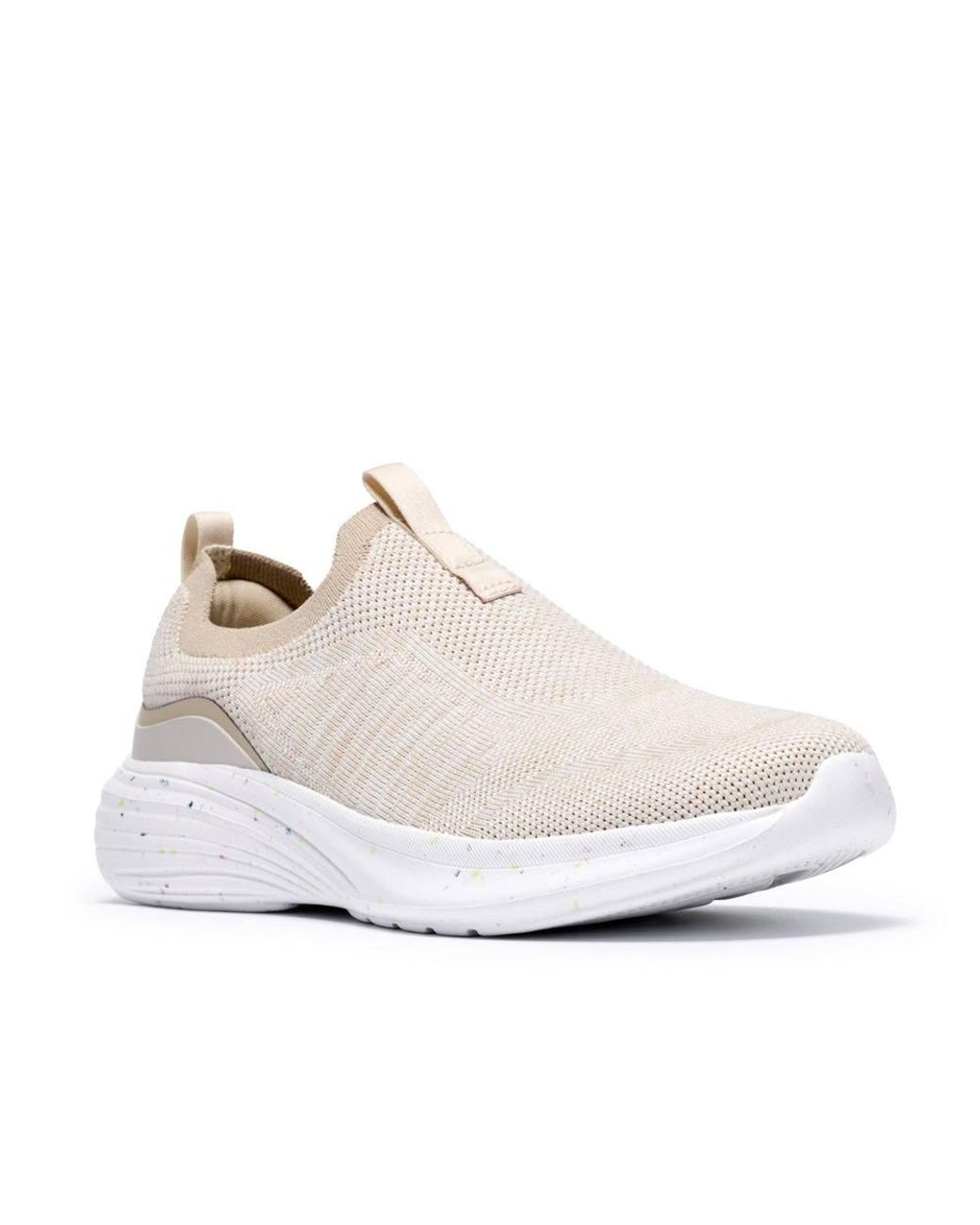 Clarks White Izza Slip Trainers