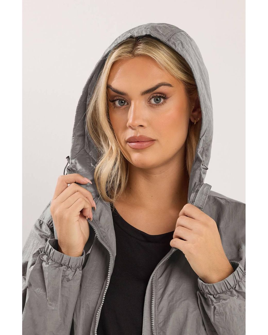 Yours Gray Lightweight Longline Parka Jacket