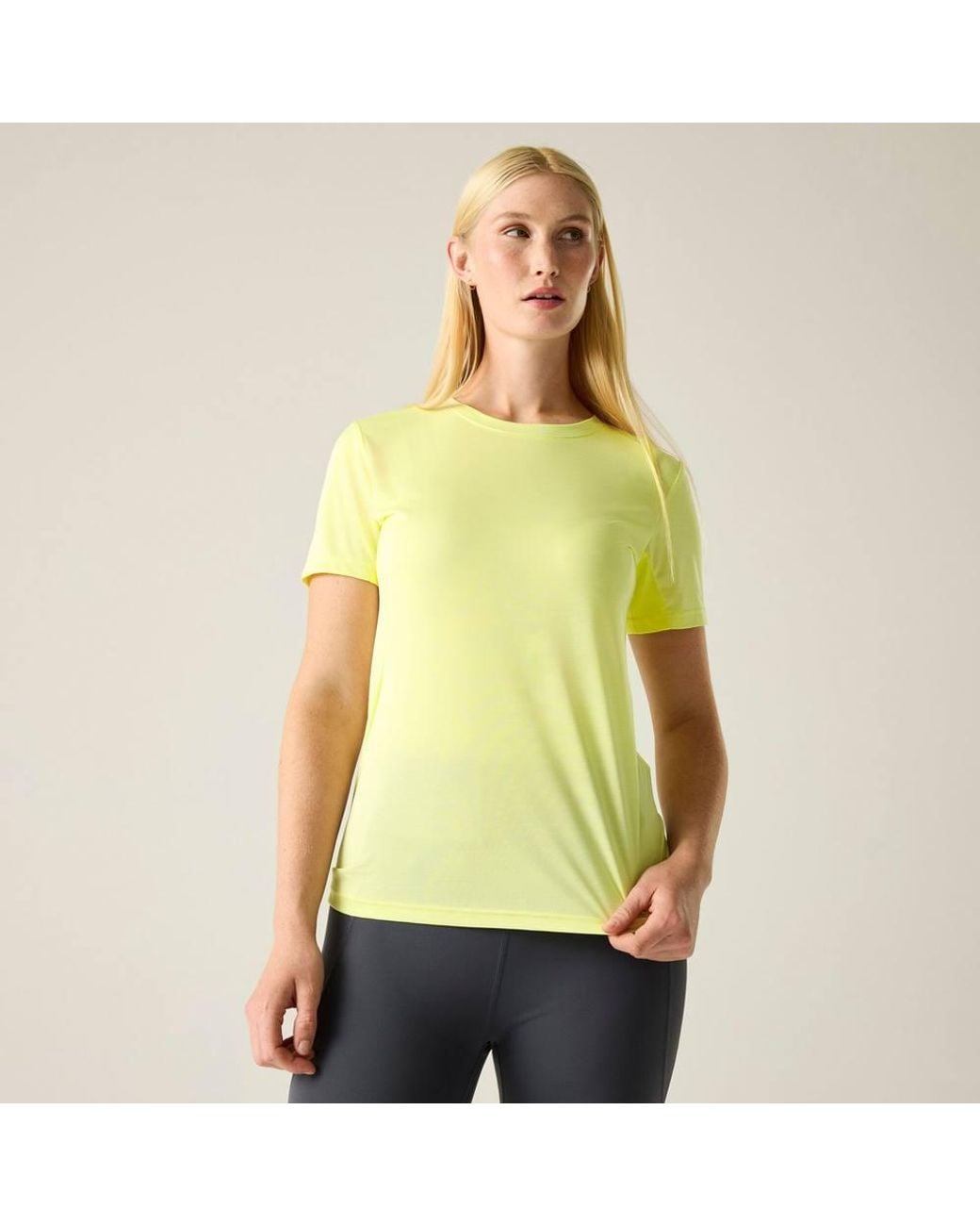 Regatta Yellow Demna Short Sleeved Marl T-Shirt
