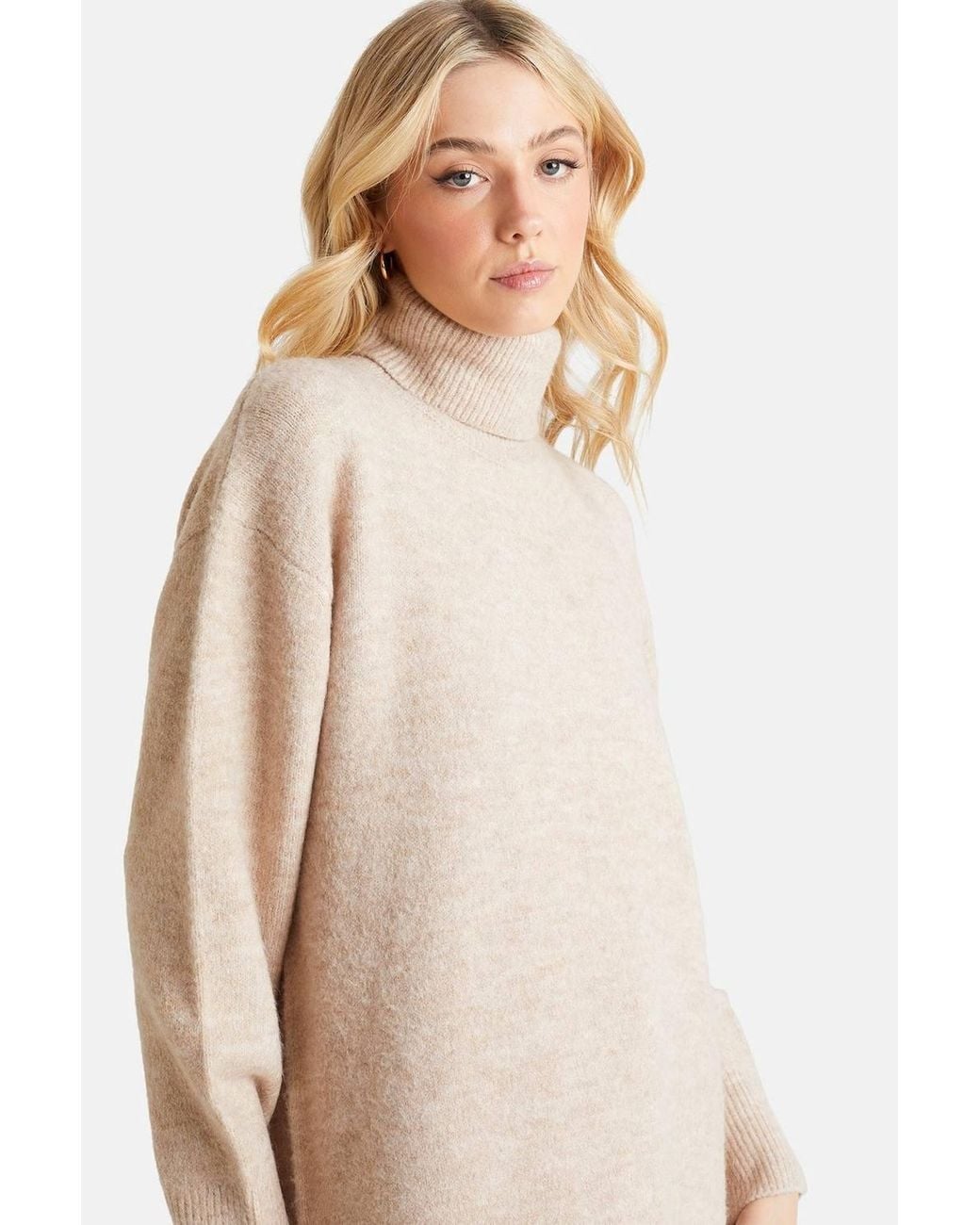 Urban Bliss Natural Roll Neck Jumper
