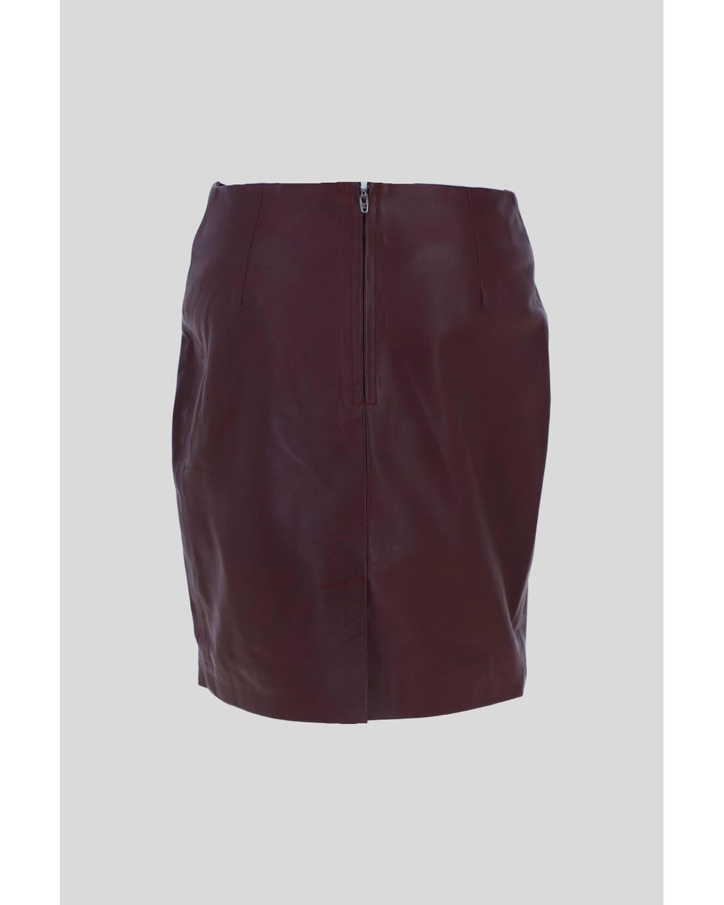 Ashwood Leather Brown 'Skirt 18' Stylish Leather Pencil Skirt