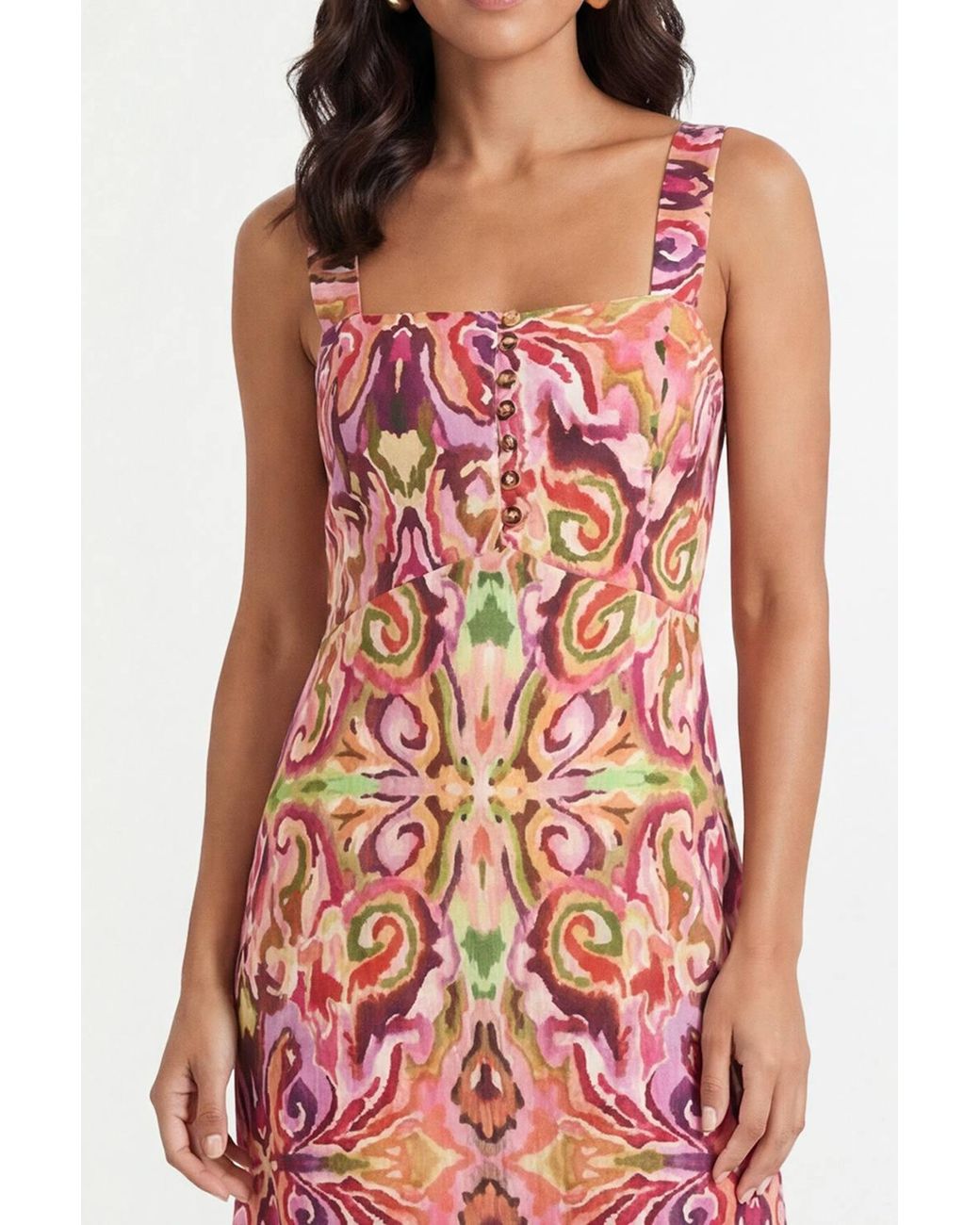 Wallis Red Summer Tropical Print Maxi Dress