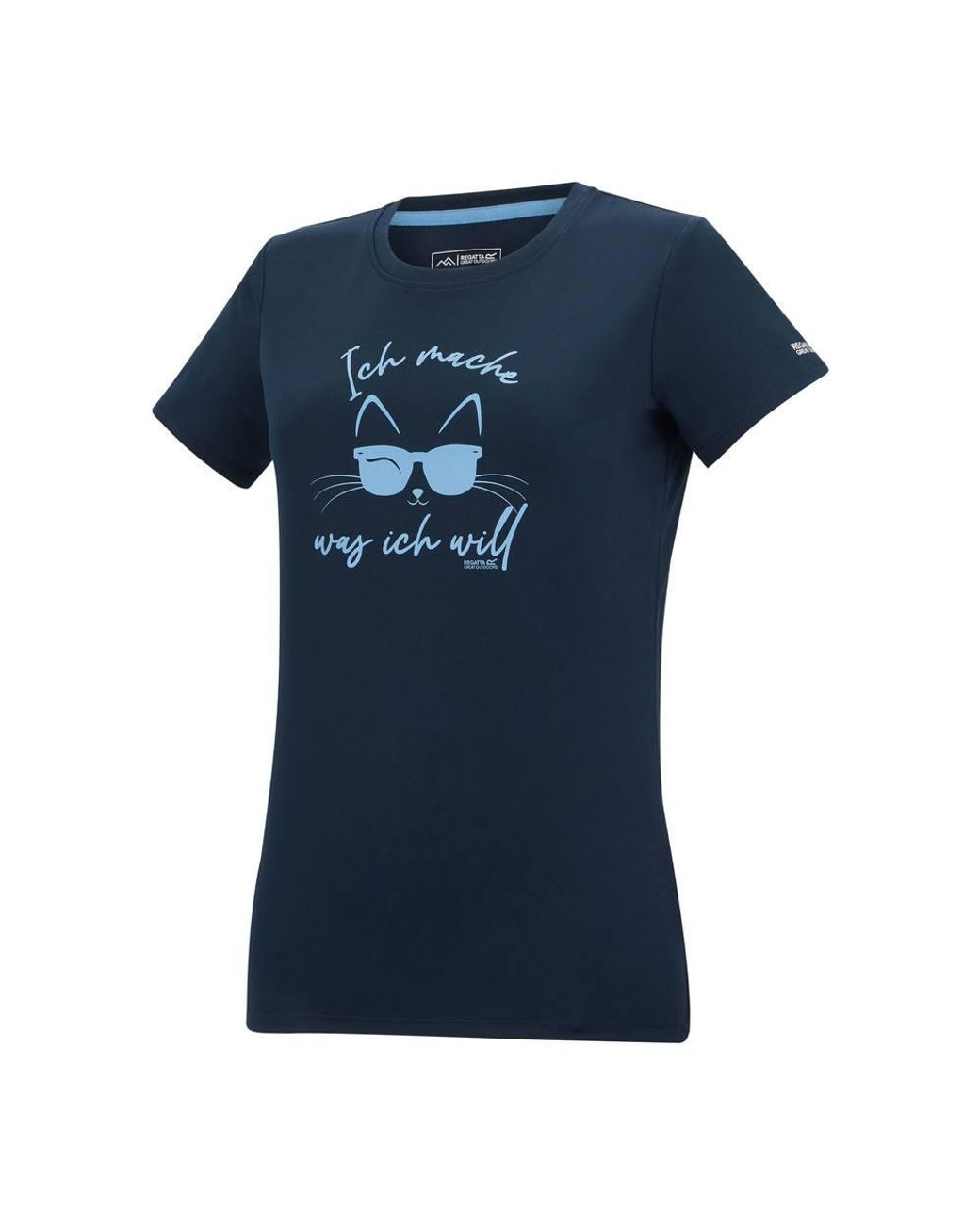 Regatta Blue Fingal Slogan Short Sleeved T-Shirt