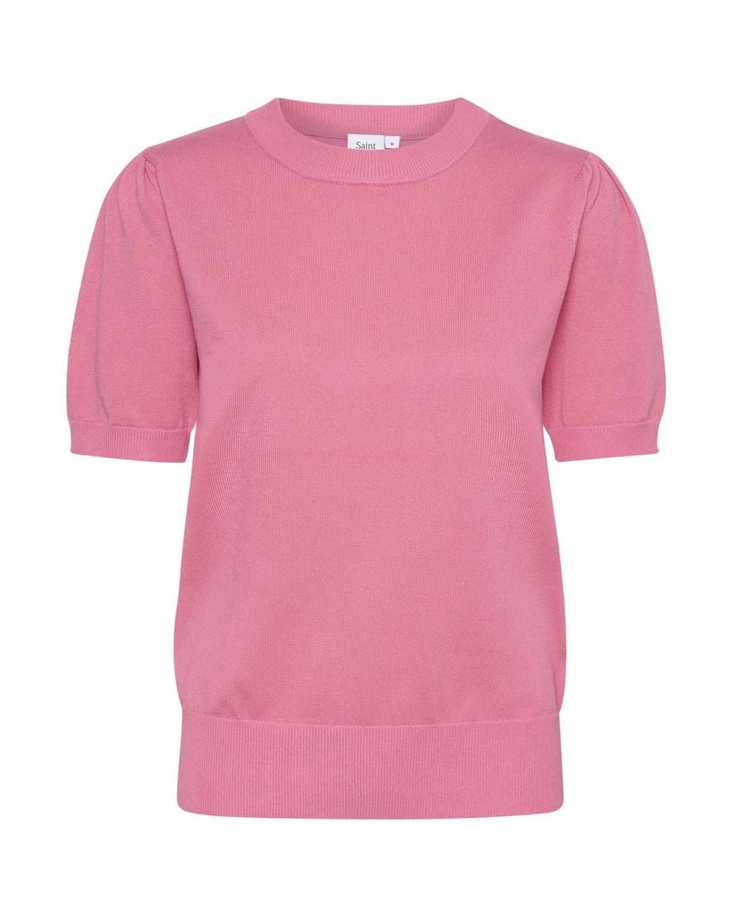 Saint Tropez Red Milasz Short Sleeve Crew Neck Jumper